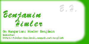 benjamin himler business card